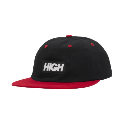 6 Panel Logo Black/Red - comprar online