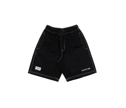 Constrat Twill Shorts In Black - comprar online