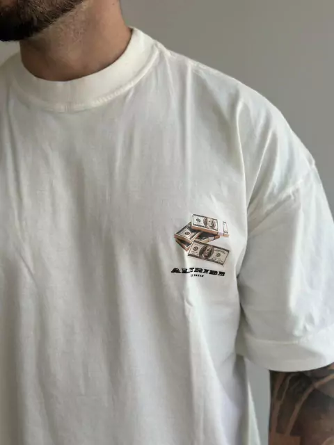 CAMISETA OVER MILLION OFF WHITE - comprar online