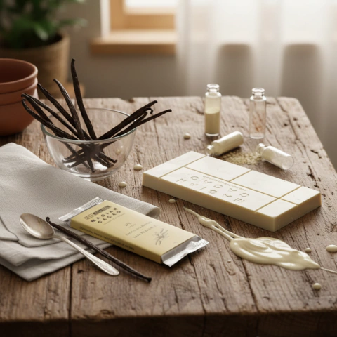 Magian Cacao - Chocolate Branco com Fava de Baunilha (70g) - comprar online