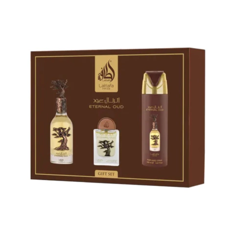 LATTAFA KIT ETERNAL OUD GIFTSET 3 EM 1