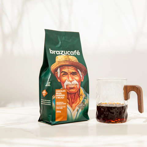 Brazucafé Chocolate Belga, Rapadura e Melaço 250g - grão - comprar online