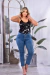 Conjunto Jeans Con Blusa Lentejuela en internet