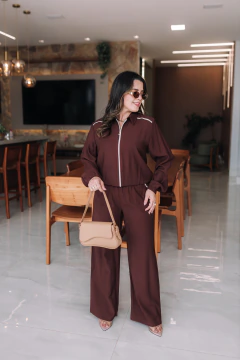CONJUNTO PATRICIA - MARROM - loja online