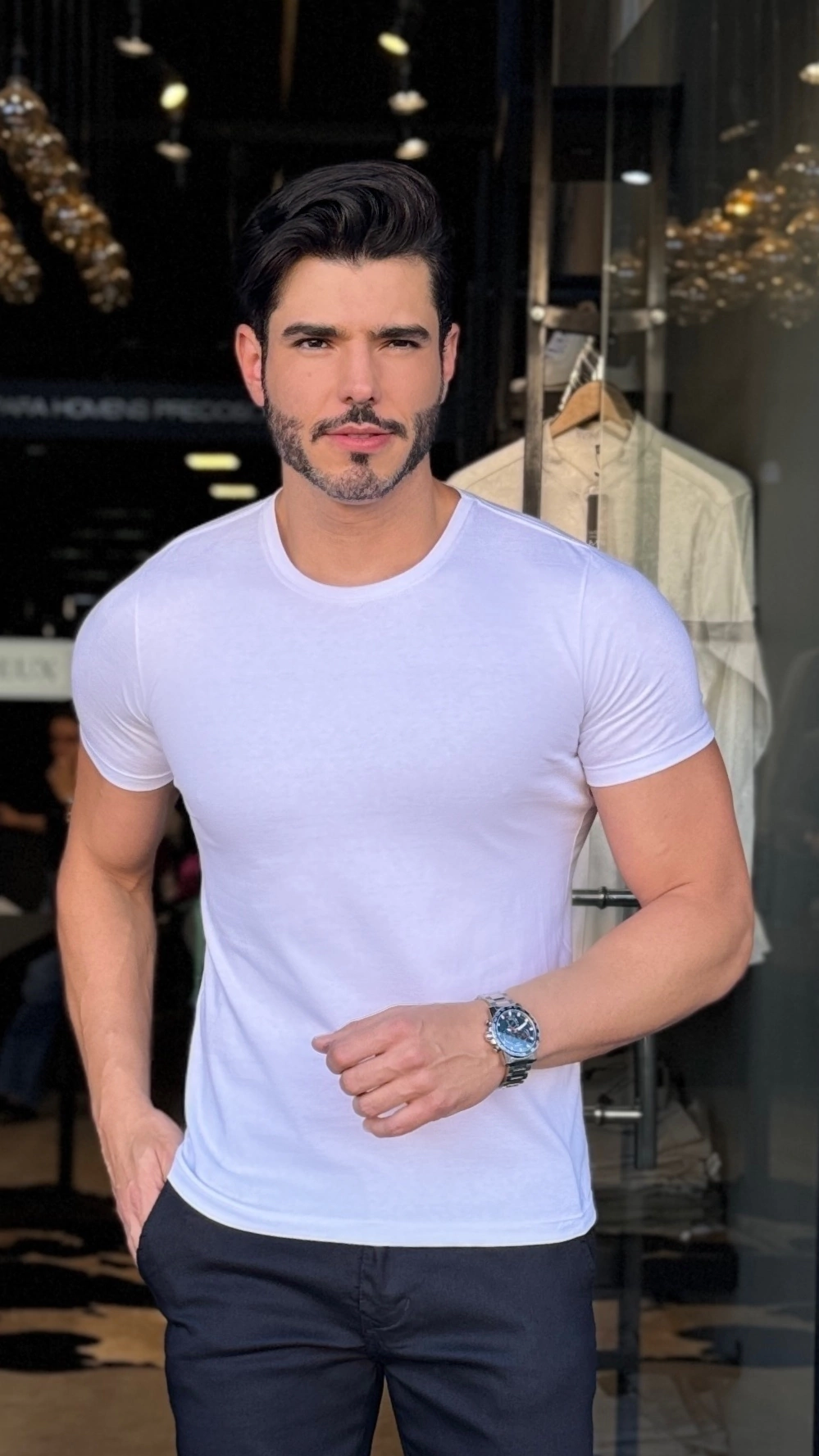 CAMISETA INFINIT BASIC BRANCA