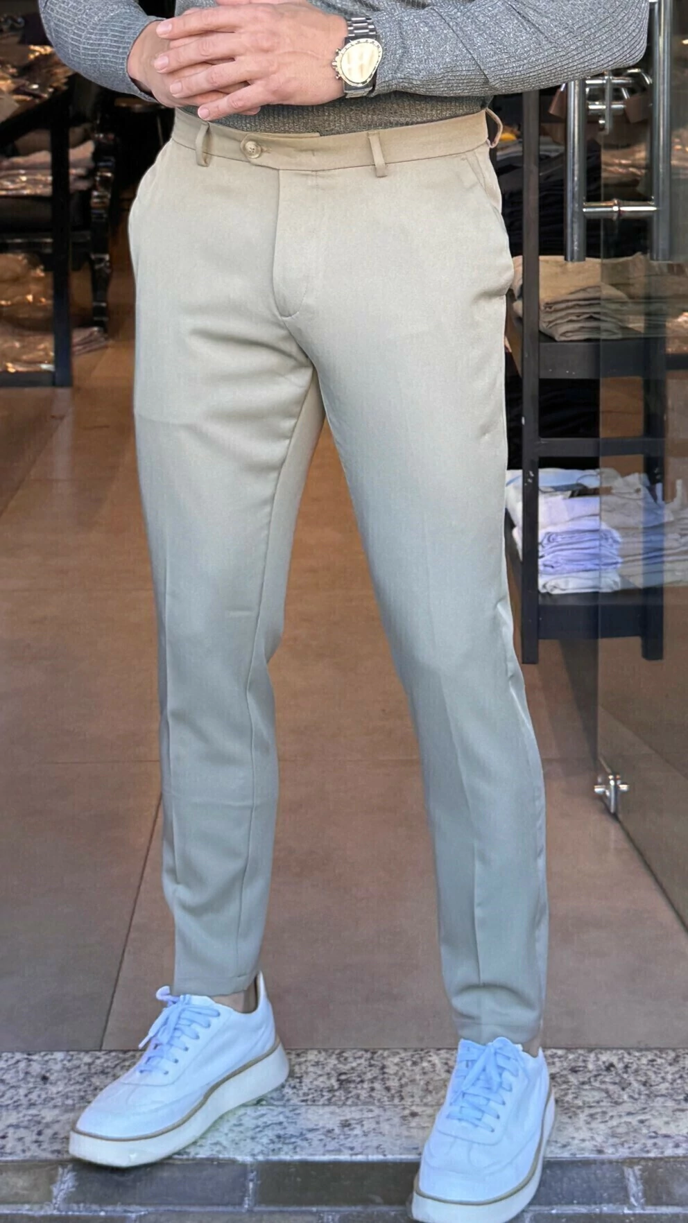 CALÇA ALFAIATARIA VERONA CAQUI