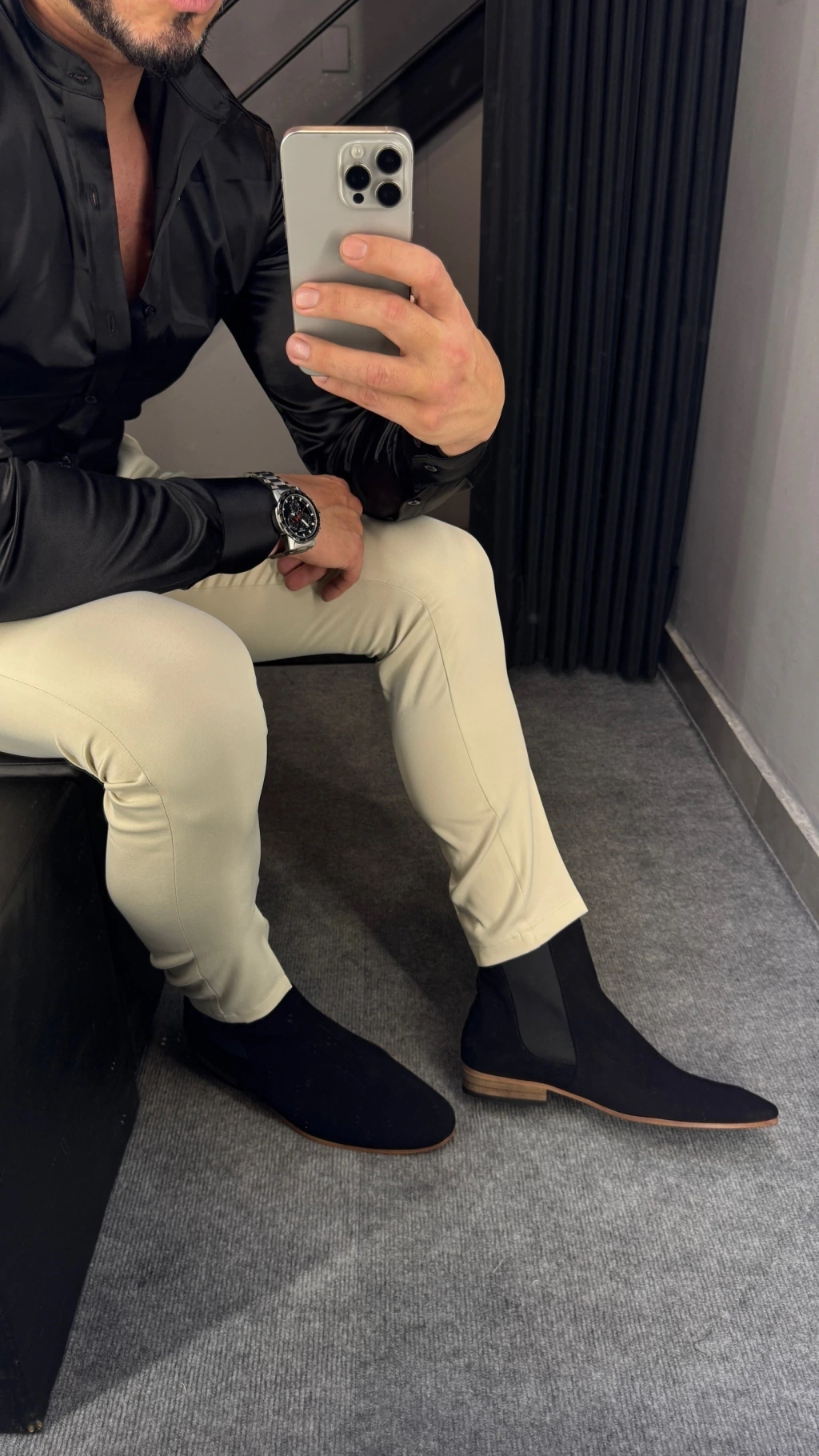 BOTA CHELSEA INGLESA PRETA