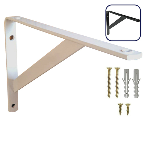 Mão Francesa Reforçada 25cm 1un Kit Suporte para Prateleira