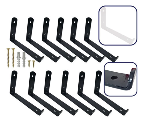 Mão Francesa Invertida 50cm 5mm 24 Pçs Industrial Reforçada