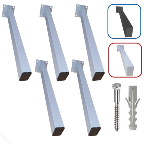 Suporte Para Pia De Parafusar 45cm 5un Grapa Granito Bancada