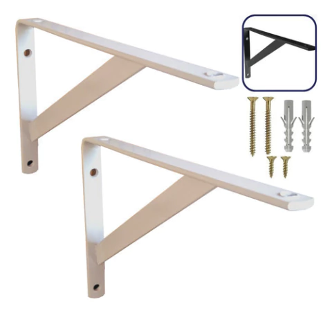 Mão Francesa Reforçada 50cm 2un Kit Suporte Para Prateleira