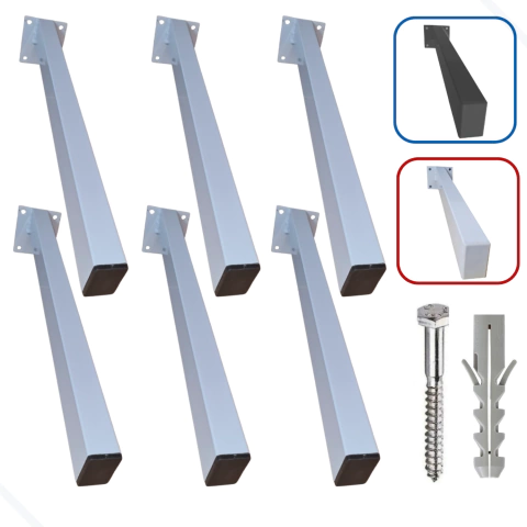 Suporte Para Pia De Parafusar 35cm 6un Grapa Granito Bancada