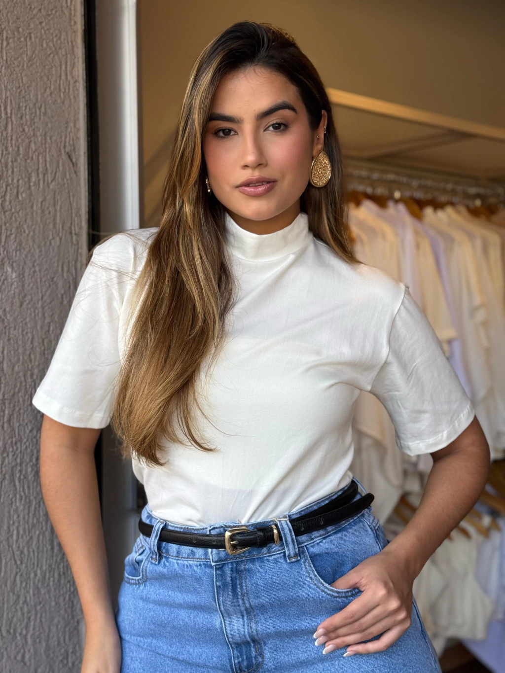 Blusa Zara Gola 100% Algodão