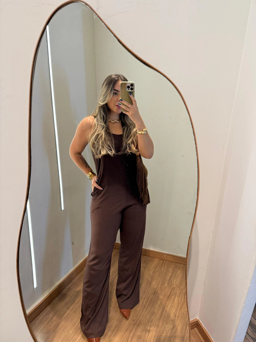 MACACÃO ANA VISCOSE MARROM