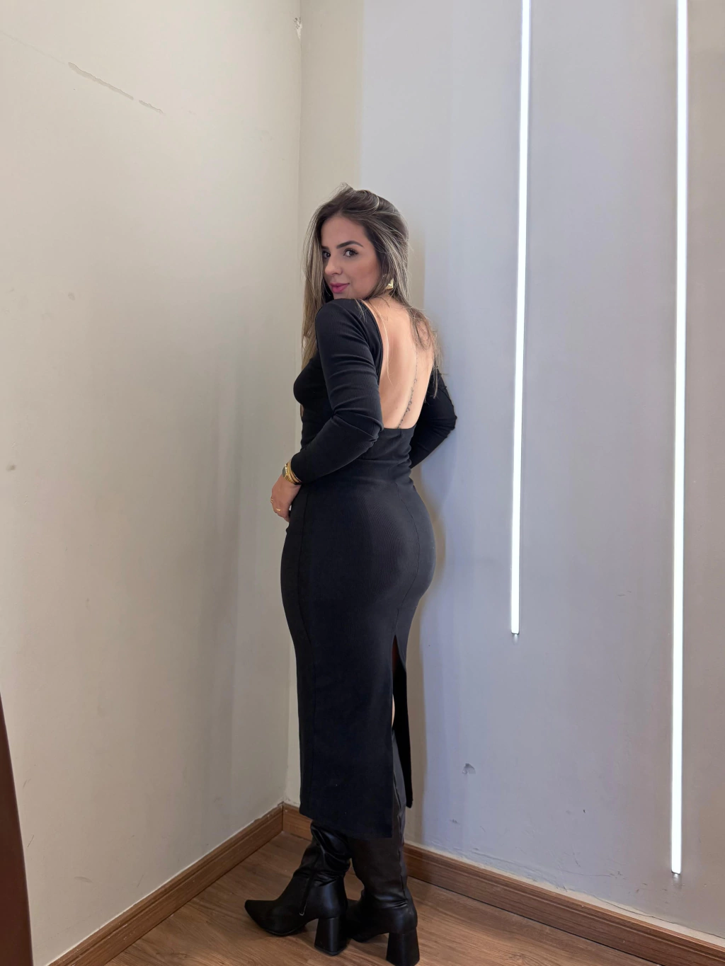 Vestido Isadora Canelado Ribana