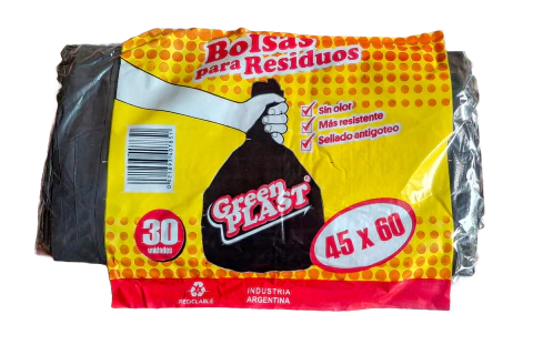 Bolsa de Residuo 45x60 Reforzada x 30u. - comprar online