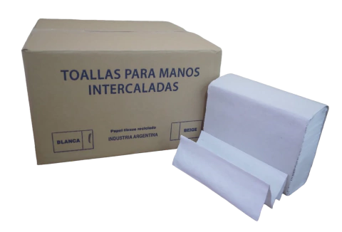 Toalla de papel intercalada Blanco Puro 20x24 4 pliegos