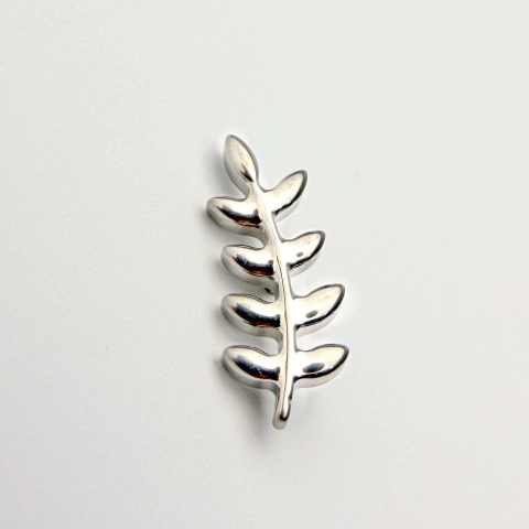 Labret galho liso - Titânio Natural