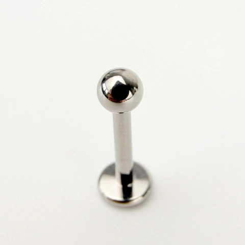Labret bola 3mm - Titânio Natural