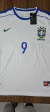 Camisa Brasil Retrô 1998 Uniforme 3 - RONALDO 9 - Fan Fute Camisa de Futebol