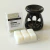 Wax Melt Be.Slow Chá Branco + réchaud black – Pastilha de cera aromática vegetal.
