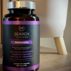 Melatonina Search Life Nutrition (Sono) – 60 cápsulas 500mg - Search Life Nutrition - Suplementos Naturais e Vitaminas