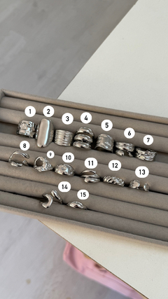 Anillos Chunky SILVER regulables en internet