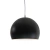 Lámpara Colgante Bocha Negro Texturado con Interior Blanco