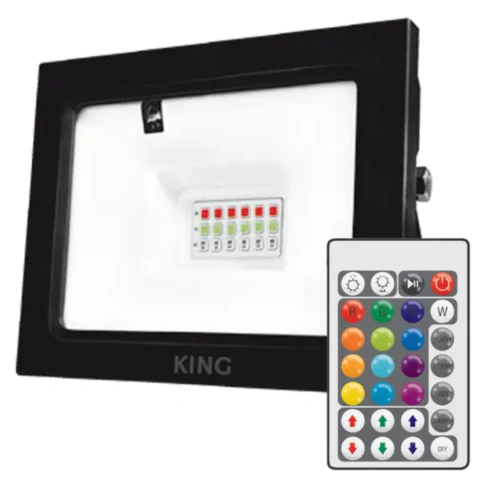 Reflector LED - RGB - 20W Apto intemperie IP65 con Control remoto IR