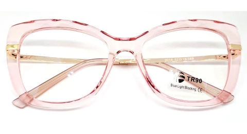 Anteojos Cat Eye Blue Cut Crystal Calidad Filtro Luz Azul