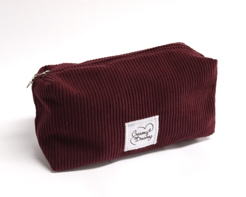 Cartuchera Corderoy (Frambuesa) - comprar online