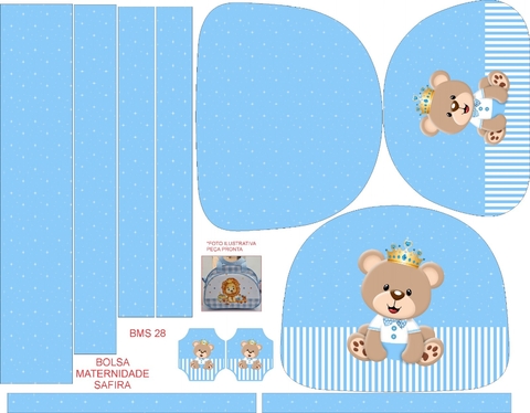 BOLSA MATERNIDADE SAFIRA CODIGO - BMS 28 - comprar online
