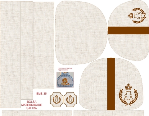 BOLSA MATERNIDADE SAFIRA CODIGO - BMS 35 - comprar online