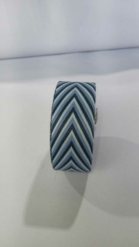 ALÇA CHIC 30MM -Chevron Azul - comprar online