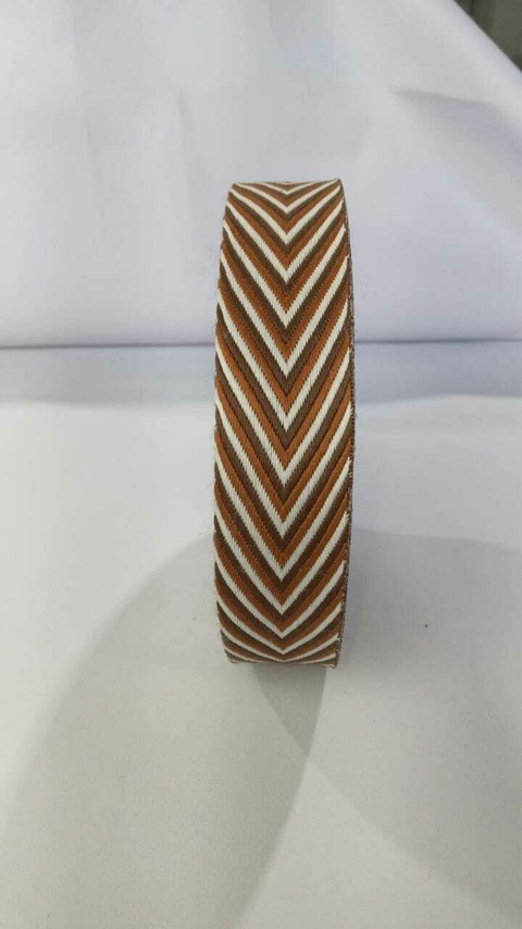 ALÇA CHIC 30MM -Chevron Marrom - comprar online