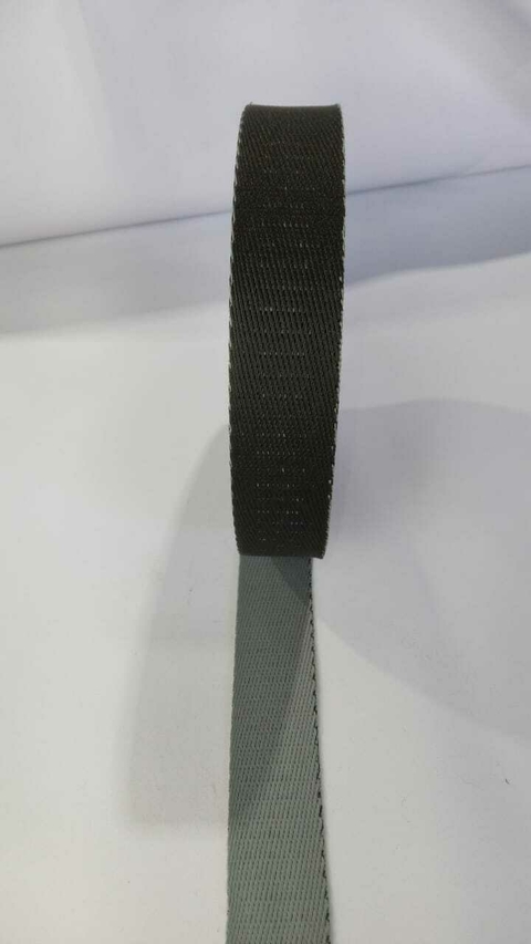 ALÇA CHIC 30MM -Dupla Face Preta com Cinza - comprar online