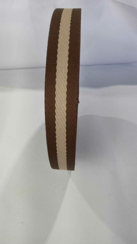 ALÇA CHIC 30MM -Marrom Listra Congada - comprar online