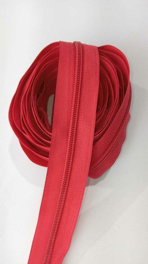 ZIPER NUMERO 5/ PACOTE COM 5 METROS - VERMELHO