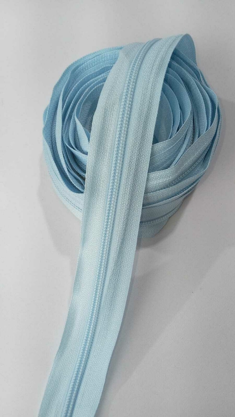 ZIPER NUMERO 5/ PACOTE COM 5 METROS - AZUL BEBE - comprar online
