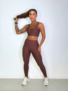 Conjunto Calça Basic Top Alça Dupla