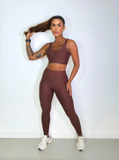 Conjunto Calça Basic Top Alça Dupla