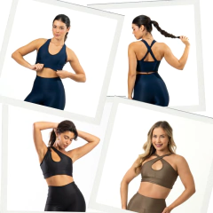 Conjunto Legging c/ Bolso + Top 3 em 1 - Compressão na internet