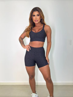 Conjunto Shorts Jaguar + Top Alça Dupla