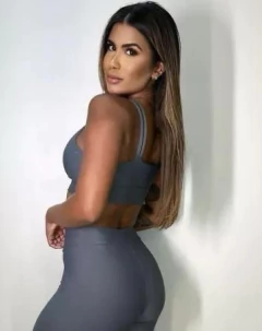 Conjunto Shorts Basic Top Alça Dupla na internet