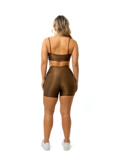 Conjunto Shorts Básico + Top Manu - Compressão - Shape U