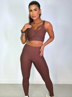Conjunto Calça Basic Top Alça Dupla