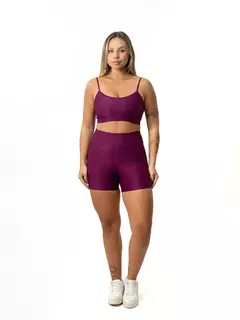 Conjunto Shorts Básico + Top Manu - Compressão - Shape U