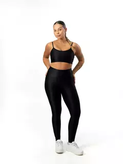 Conjunto Legging Básica + Top Manu Compressão - Preto