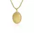 PINGENTE OVAL MOLDURA PERSONALIZE - 3,5x2,5cm - BANHADO A OURO 18K - comprar online