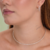 GARGANTILHA PRATA CHOKER TORCIDA FIO QUINA 2MM 35CM